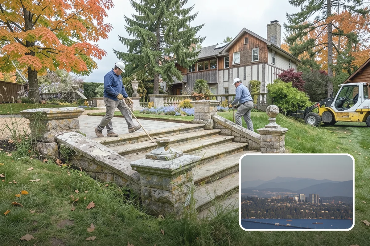 Concrete Patio Installation in Medina, King County, WA - Compacted rock base prevents settling in saturated soils