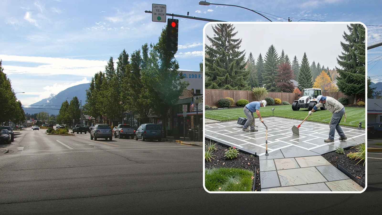 Concrete Patio Installation in North Bend, King County, WA - We pour durable, properly graded concrete patios engineered for Puget Sound's wet climate and heavy seasonal rainfall.