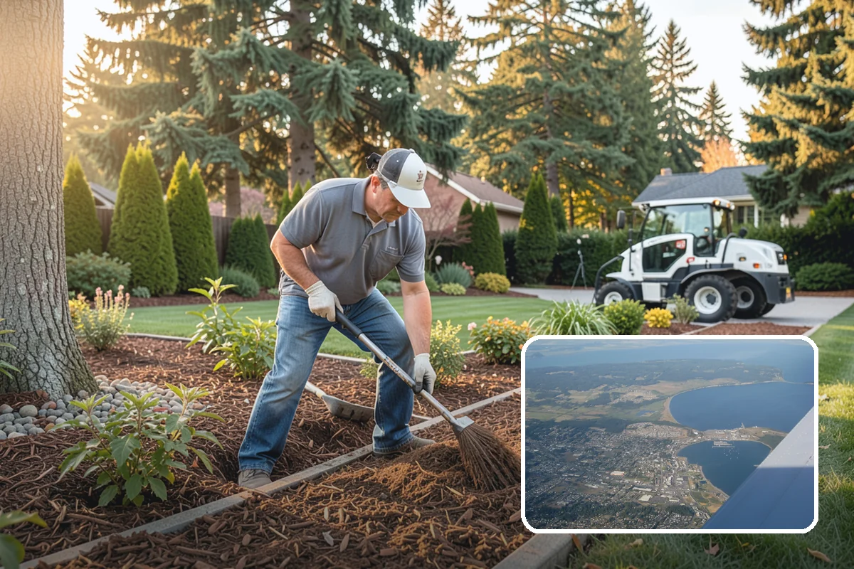 Concrete Patio Installation in Oak Harbor, Island County, WA - Compacted rock base prevents settling in saturated soils