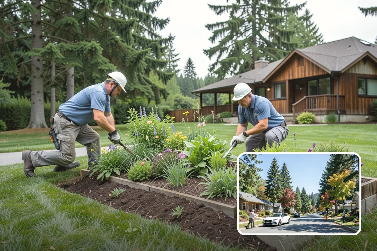 Concrete Patio Installation in Orting, Pierce County, WA - Compacted rock base prevents settling in saturated soils