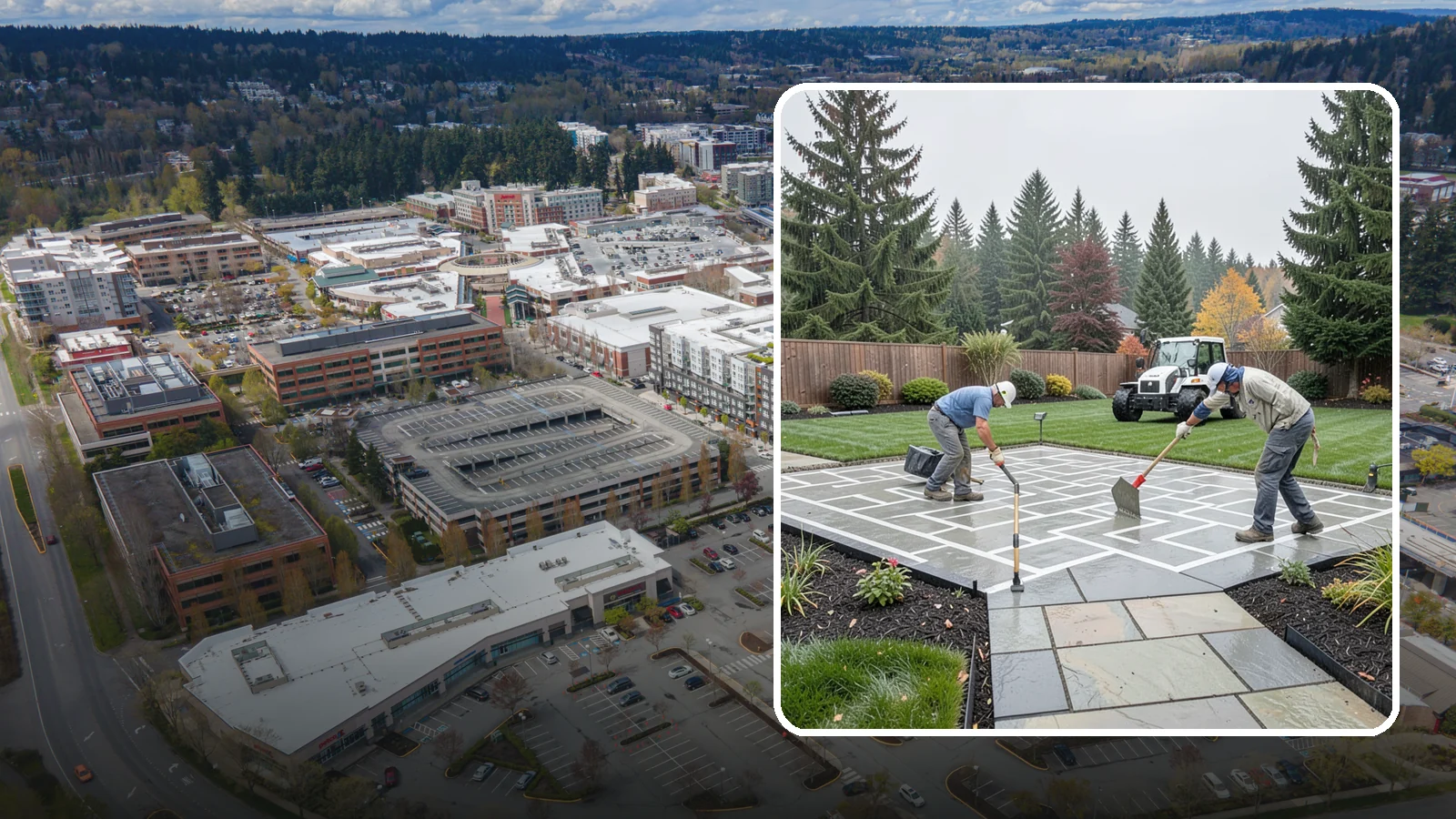 Concrete Patio Installation in Redmond, King County, WA - We pour durable, properly graded concrete patios engineered for Puget Sound's wet climate and heavy seasonal rainfall.