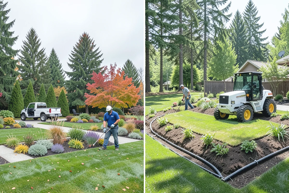 Concrete Patio Installation in Roy, Pierce County, WA - Excavate and shape the subgrade to native soil