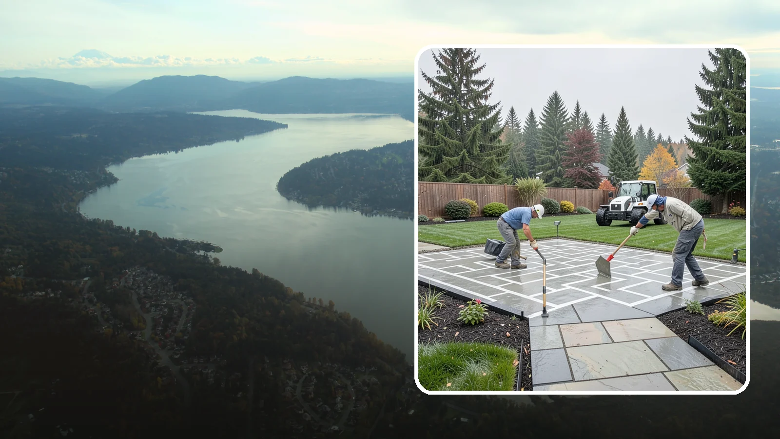 Concrete Patio Installation in Sammamish, King County, WA - We pour durable, properly graded concrete patios engineered for Puget Sound's wet climate and heavy seasonal rainfall.