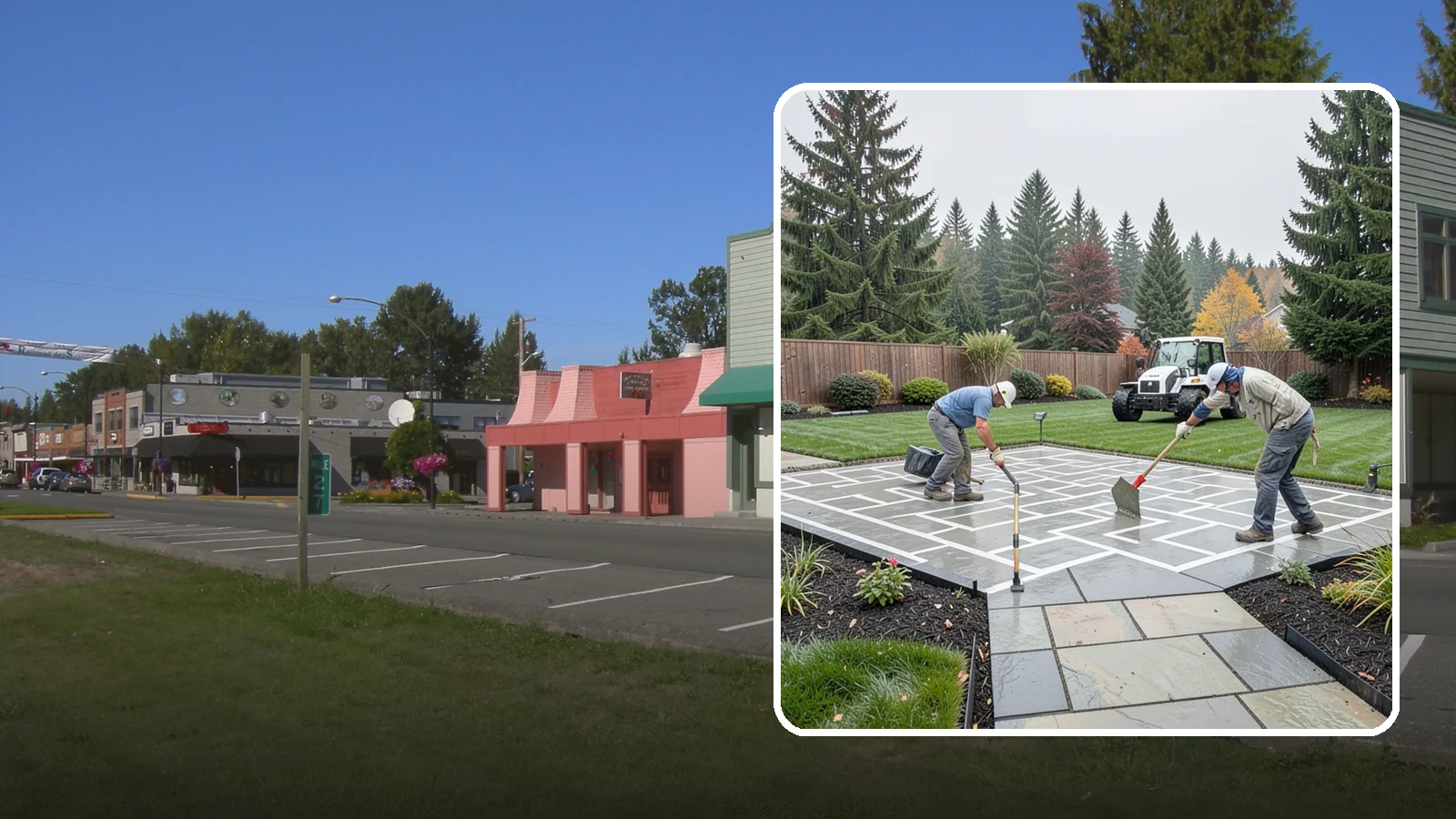 Concrete Patio Installation in Snoqualmie, King County, WA - We pour durable, properly graded concrete patios engineered for Puget Sound's wet climate and heavy seasonal rainfall.