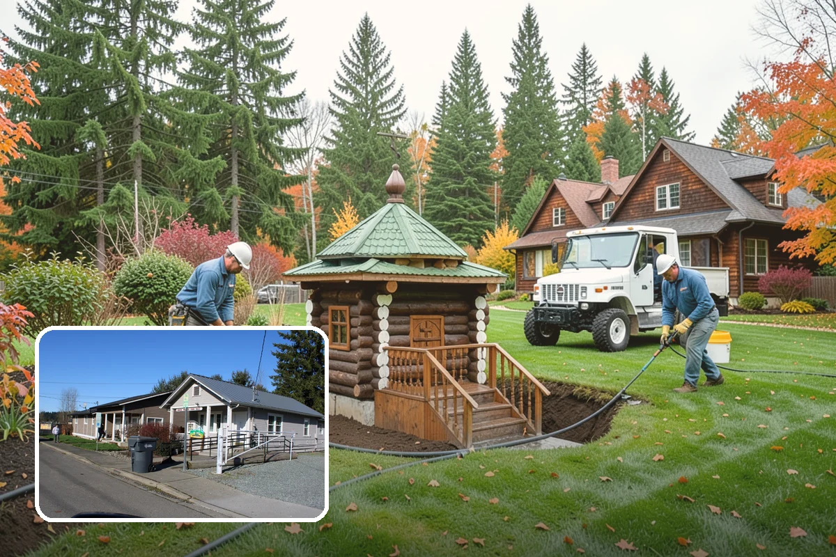 Concrete Patio Installation in South Prairie, Pierce County, WA - Compacted rock base prevents settling in saturated soils