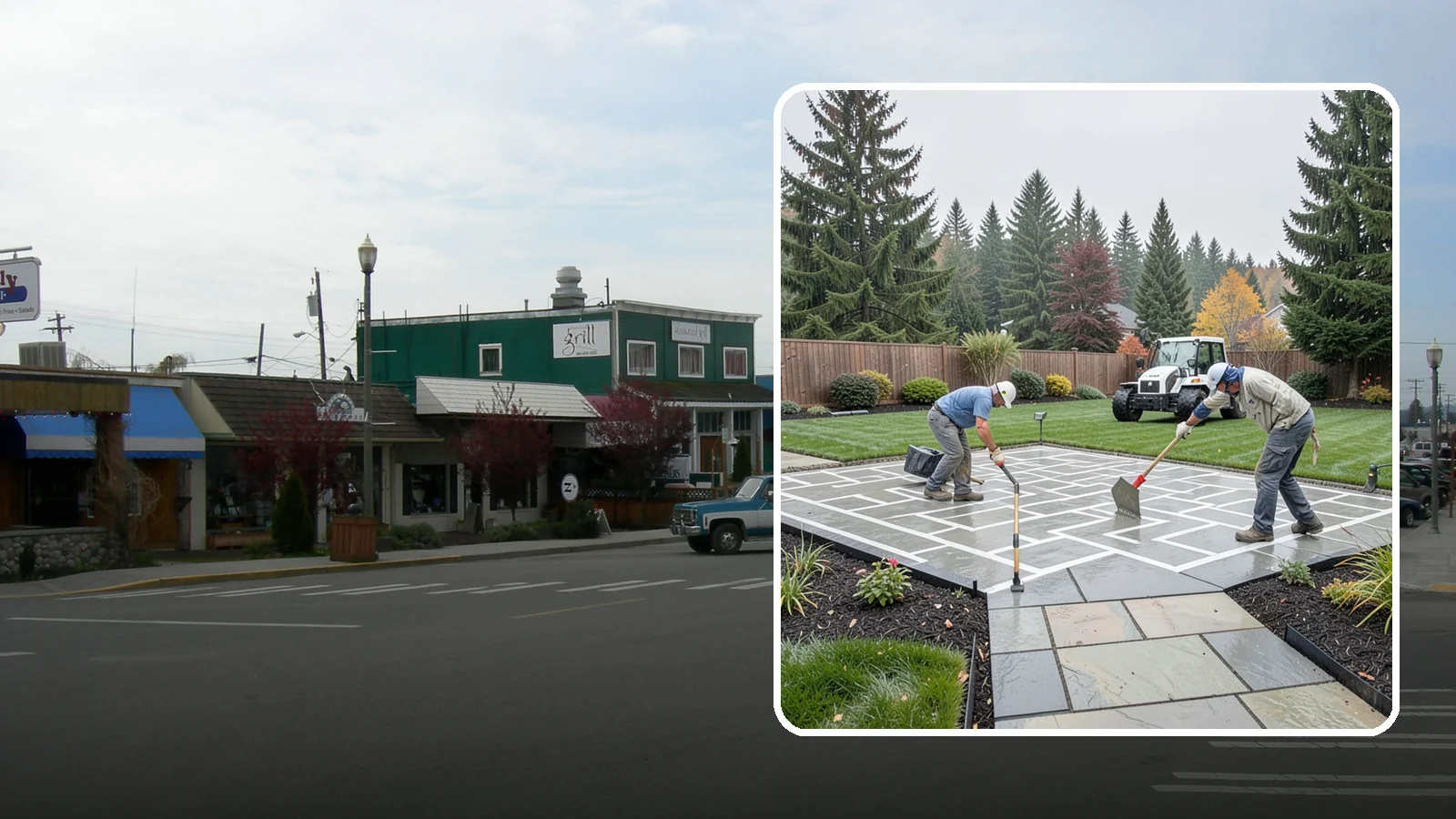 Concrete Patio Installation in Stanwood, Snohomish County, WA - We pour durable, properly graded concrete patios engineered for Puget Sound's wet climate and heavy seasonal rainfall.