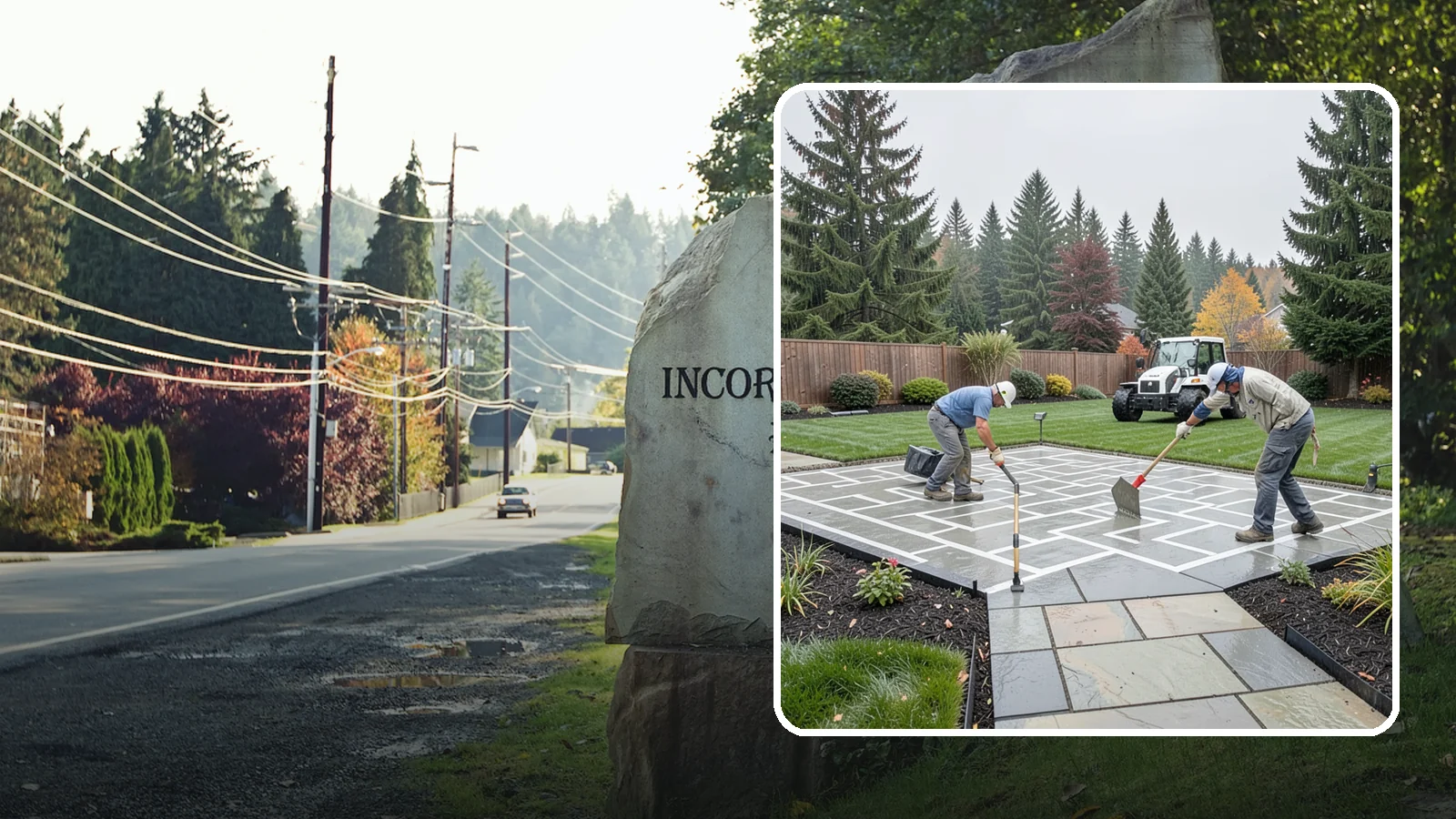 Concrete Patio Installation in Wilkeson, Pierce County, WA - We pour durable, properly graded concrete patios engineered for Puget Sound's wet climate and heavy seasonal rainfall.
