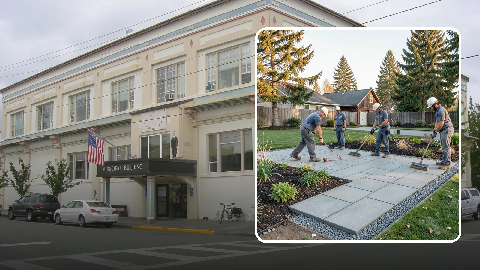 Concrete Paver Installation in Anacortes, Skagit County, WA - Durable, budget-friendly concrete pavers installed over a compacted base for patios, walkways, and driveways across Western...