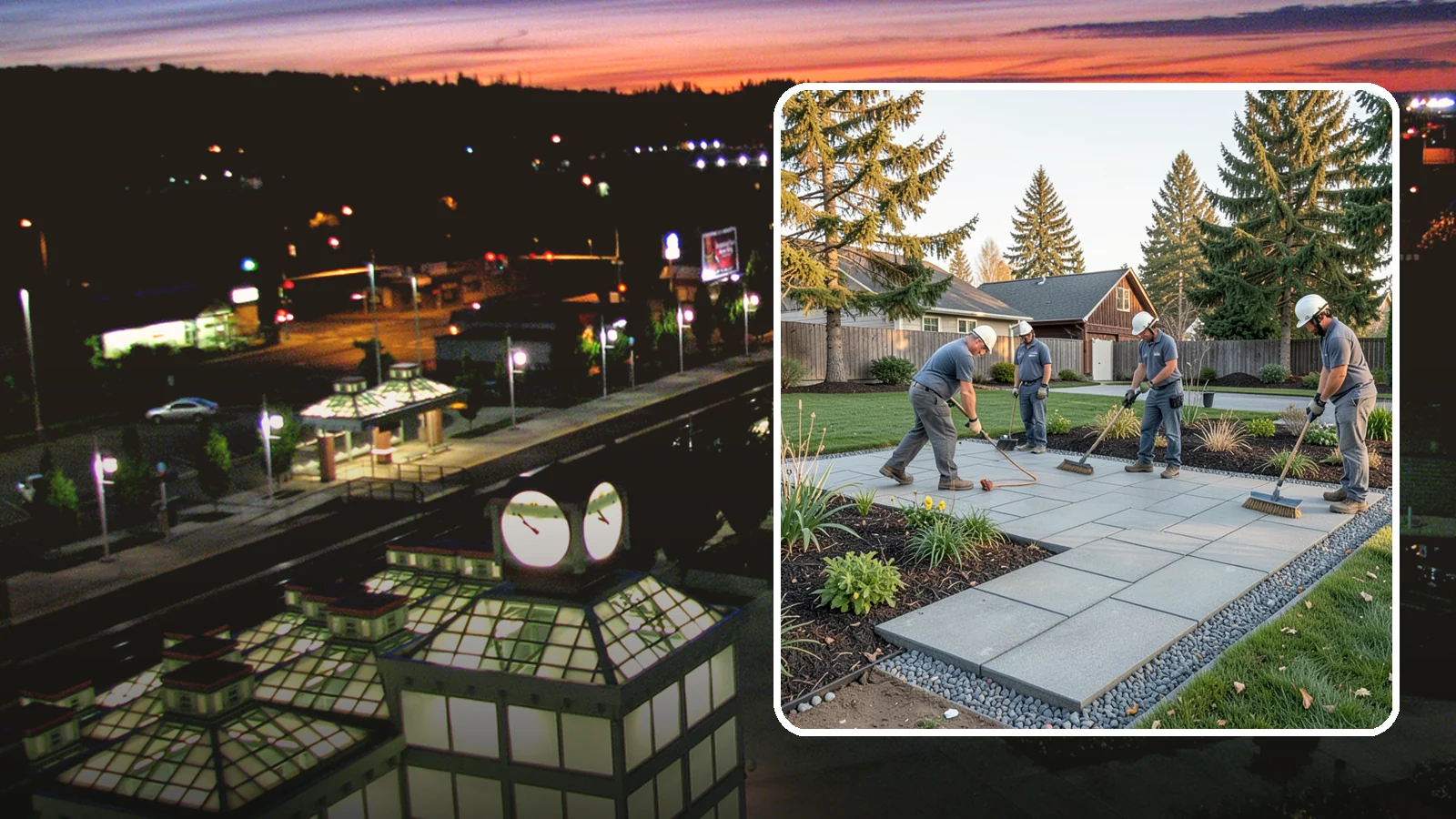 Concrete Paver Installation in Auburn, King County, WA - Durable, budget-friendly concrete pavers installed over a compacted base for patios, walkways, and driveways across Western...