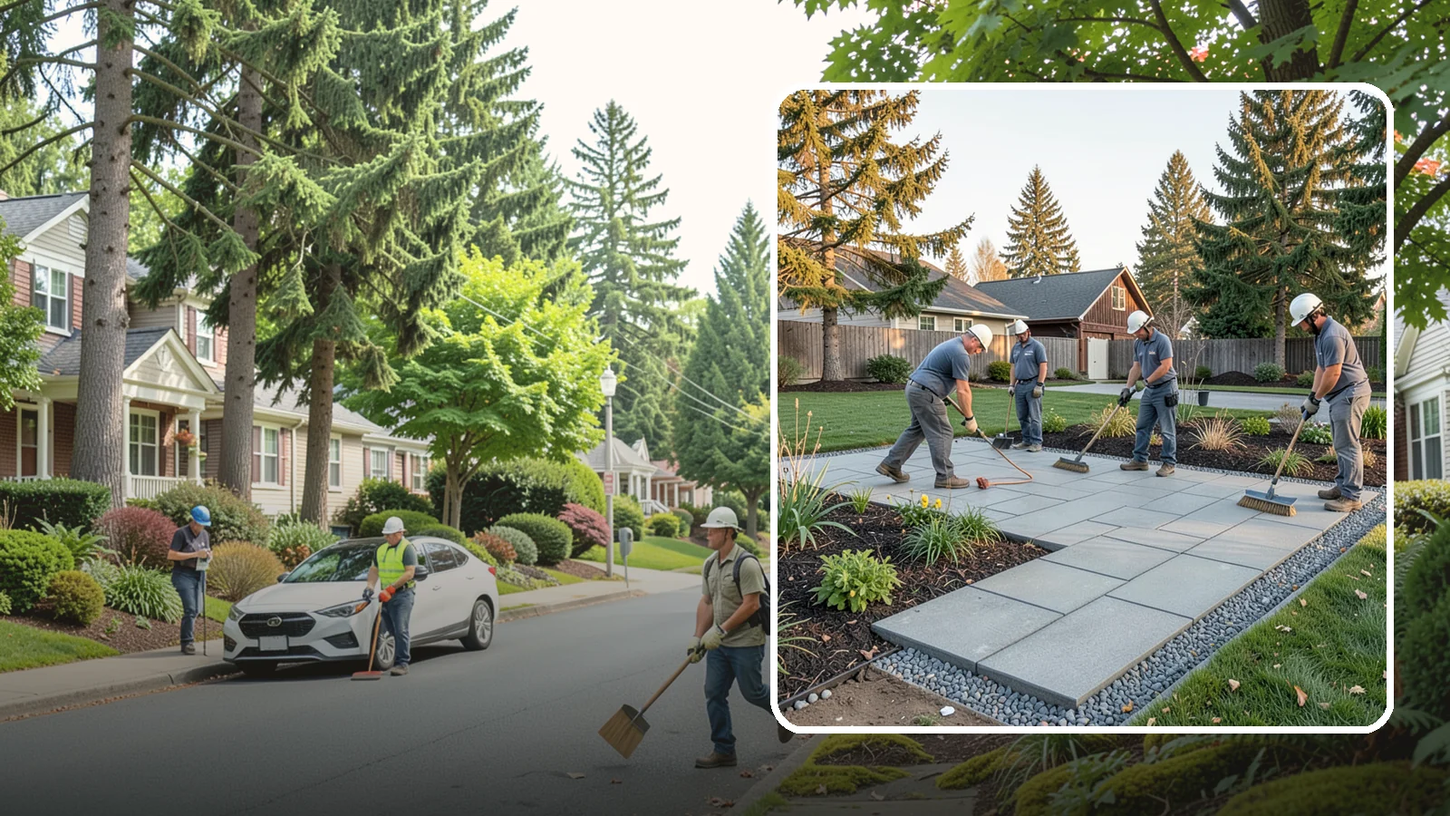 Concrete Paver Installation in Beaux Arts Village, King County, WA - Durable, budget-friendly concrete pavers installed over a compacted base for patios, walkways, and driveways across Western...