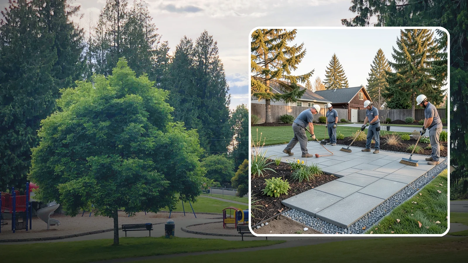 Concrete Paver Installation in Bonney Lake, Pierce County, WA - Durable, budget-friendly concrete pavers installed over a compacted base for patios, walkways, and driveways across Western...