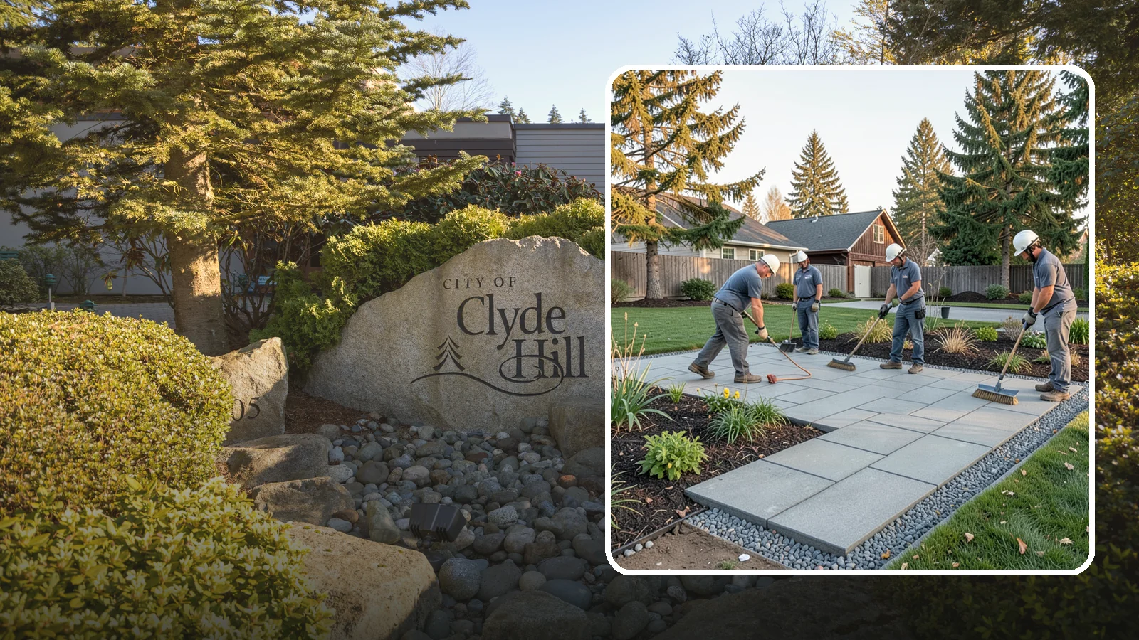 Concrete Paver Installation in Clyde Hill, King County, WA - Durable, budget-friendly concrete pavers installed over a compacted base for patios, walkways, and driveways across Western...