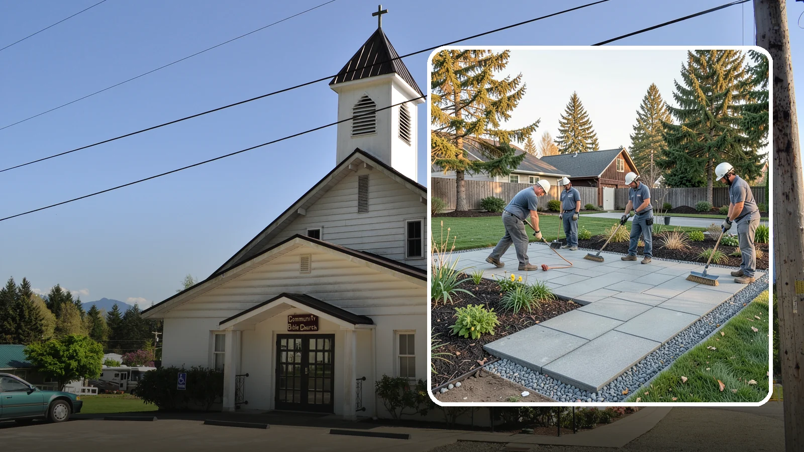 Concrete Paver Installation in Concrete, Skagit County, WA - Durable, budget-friendly concrete pavers installed over a compacted base for patios, walkways, and driveways across Western...