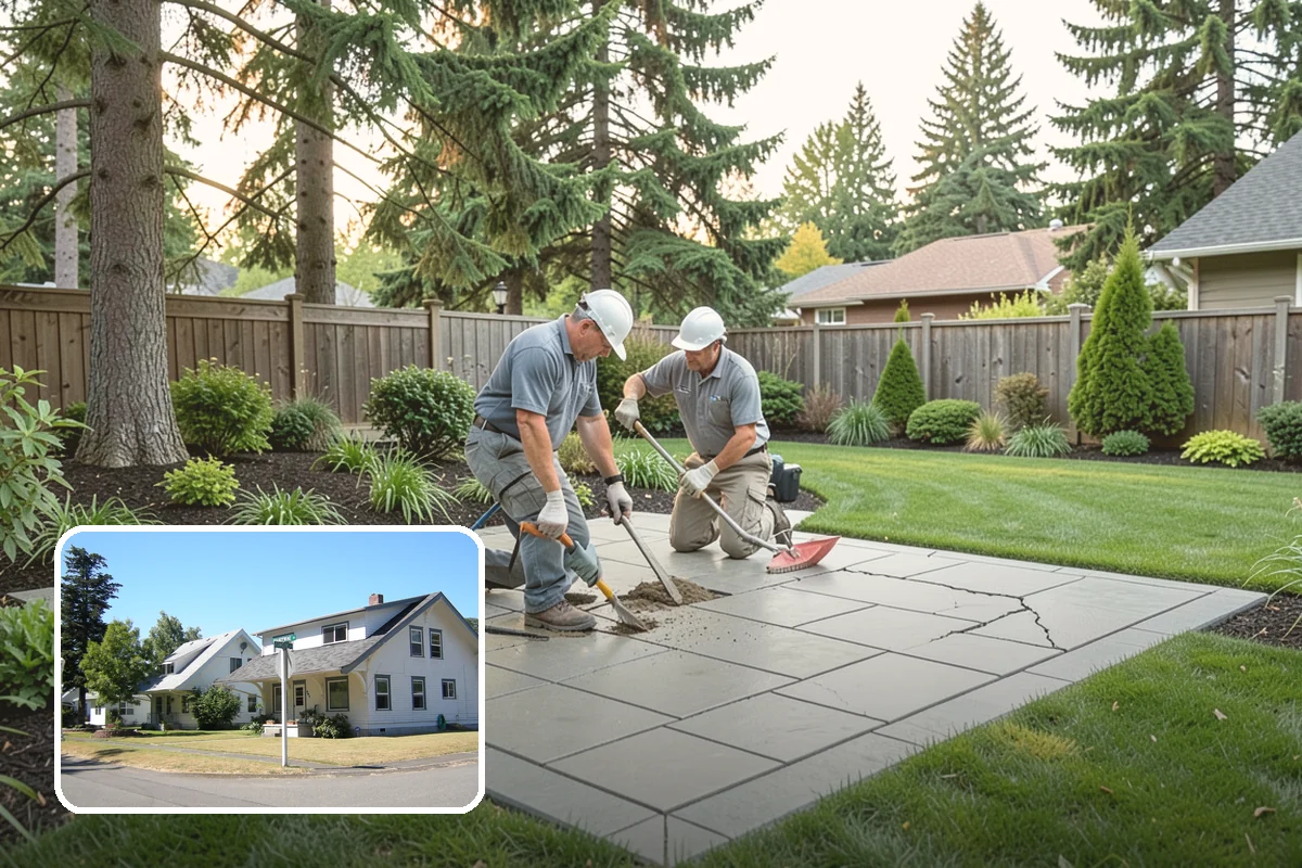 Concrete Paver Installation in DuPont, Pierce County, WA - Lowest cost per square foot of most paver options