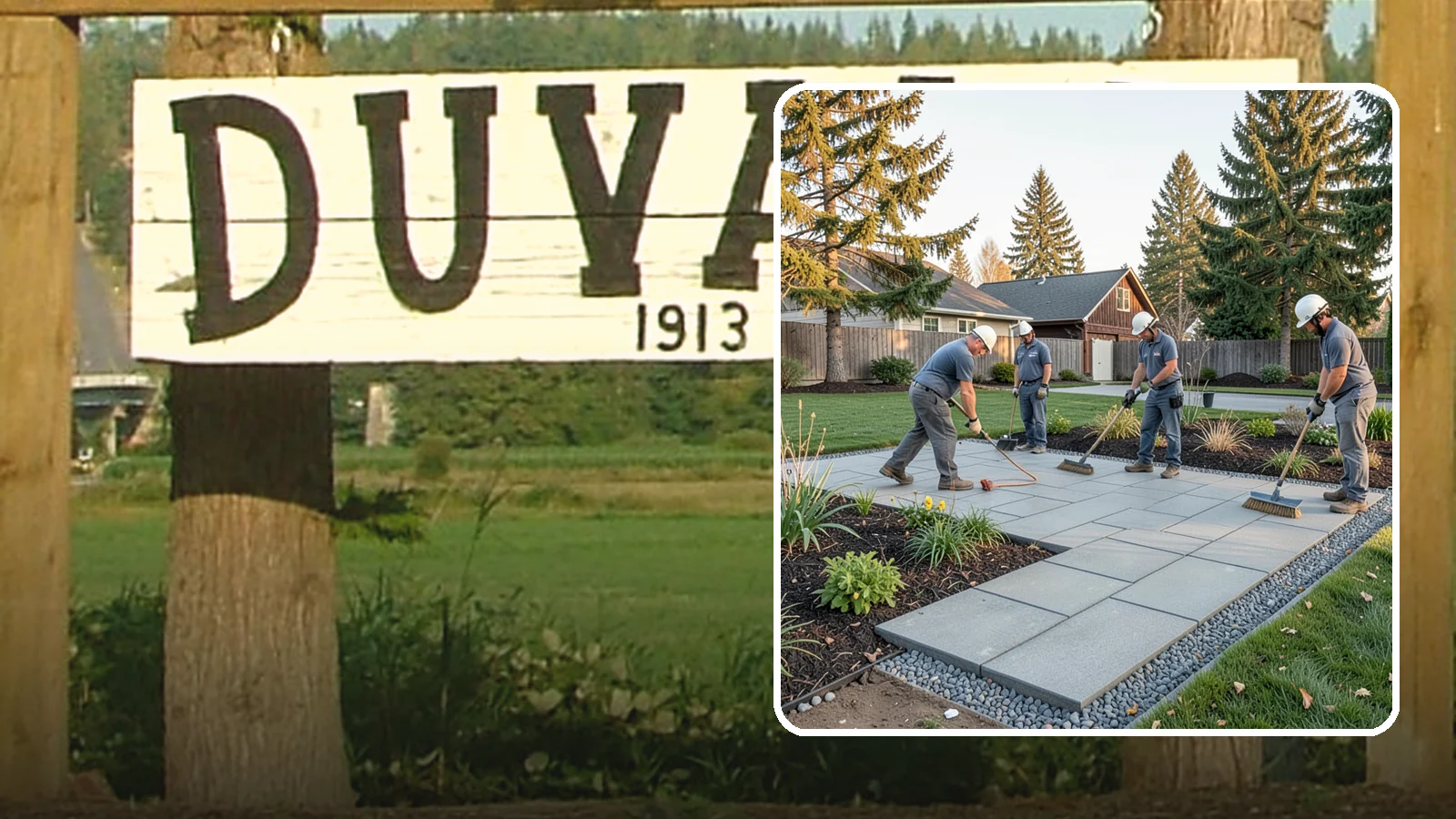 Concrete Paver Installation in Duvall, King County, WA - Durable, budget-friendly concrete pavers installed over a compacted base for patios, walkways, and driveways across Western...