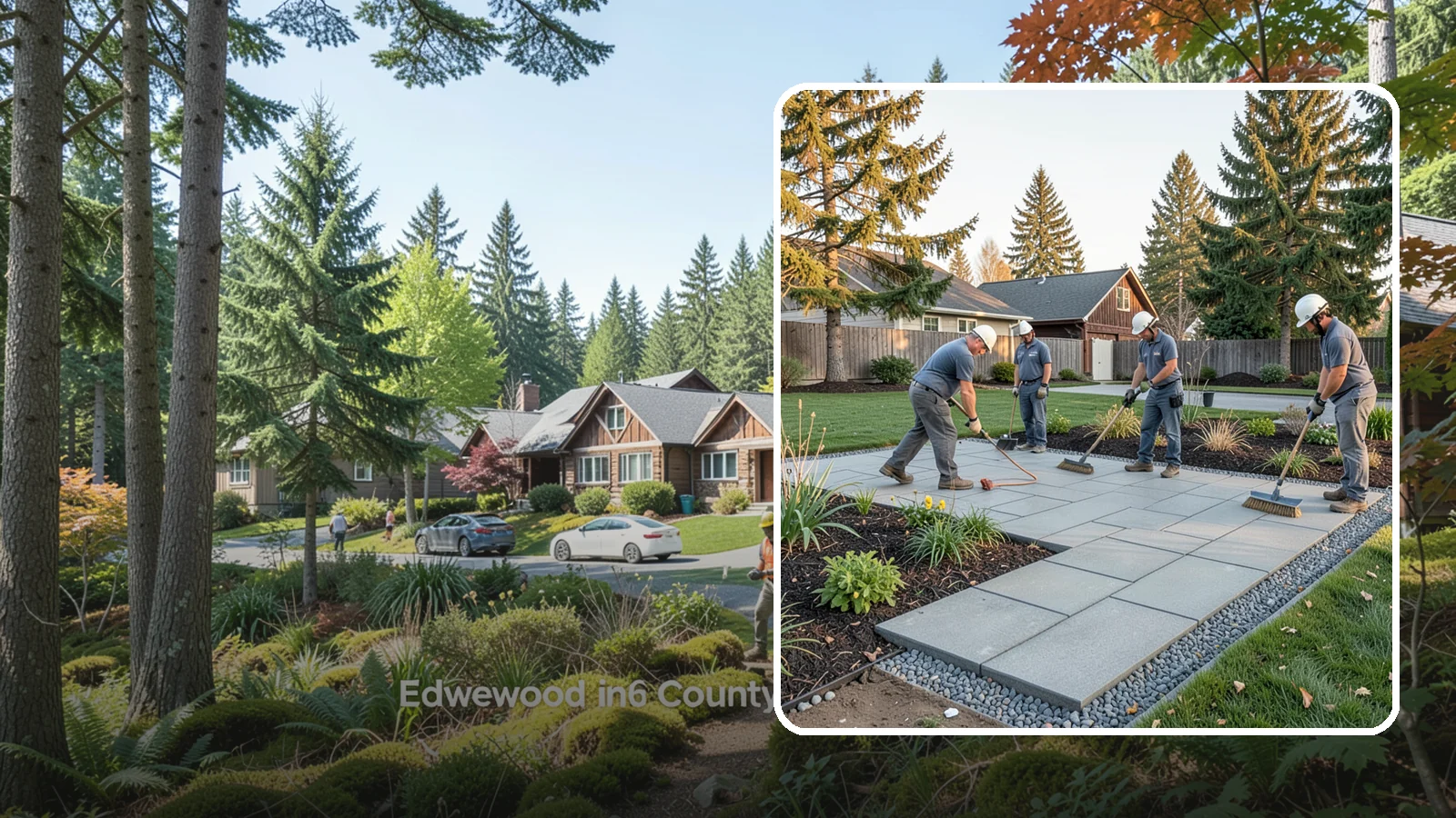 Concrete Paver Installation in Edgewood, Pierce County, WA - Durable, budget-friendly concrete pavers installed over a compacted base for patios, walkways, and driveways across Western...