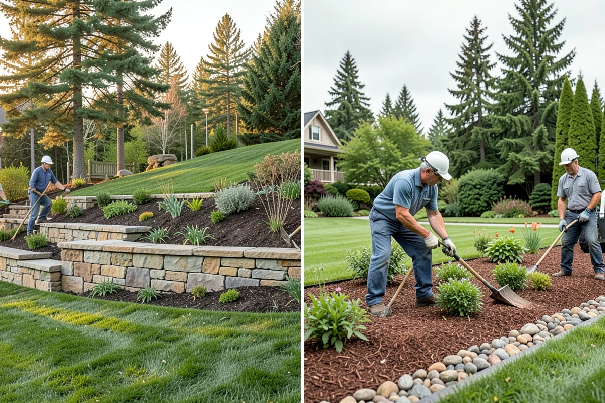 Concrete Paver Installation in Enumclaw, King County, WA - Excavate and grade the area for proper drainage fall