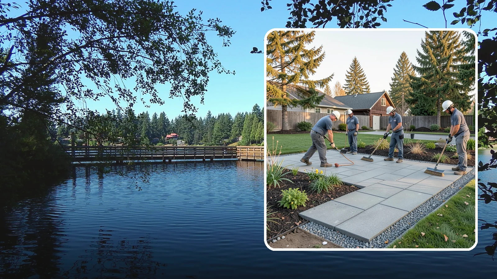 Concrete Paver Installation in Federal Way, King County, WA - Durable, budget-friendly concrete pavers installed over a compacted base for patios, walkways, and driveways across Western...