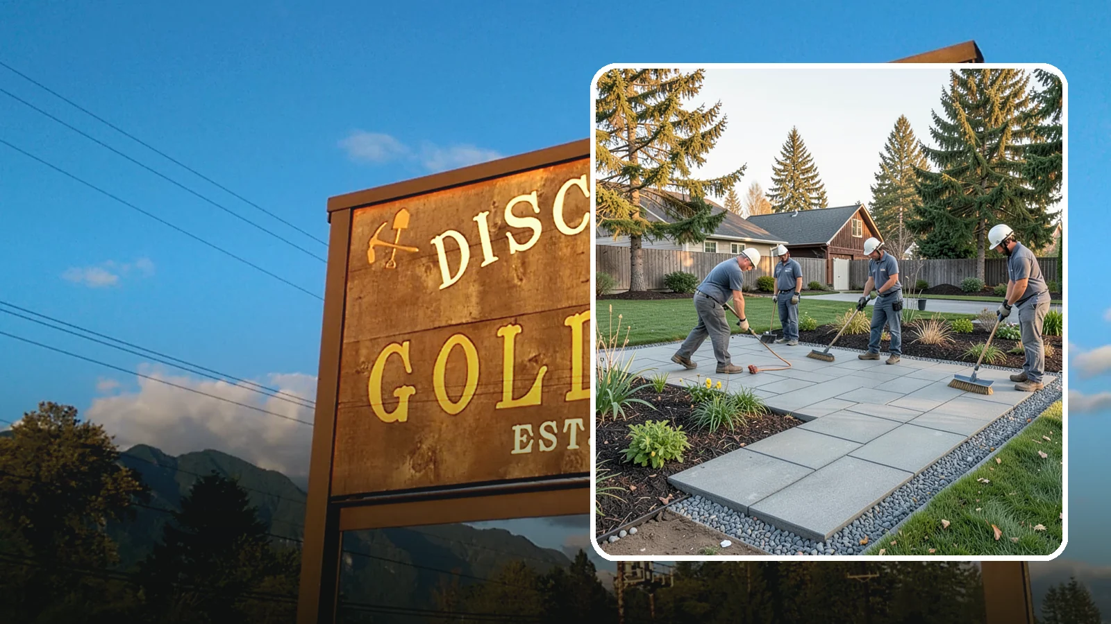 Concrete Paver Installation in Gold Bar, Snohomish County, WA - Durable, budget-friendly concrete pavers installed over a compacted base for patios, walkways, and driveways across Western...