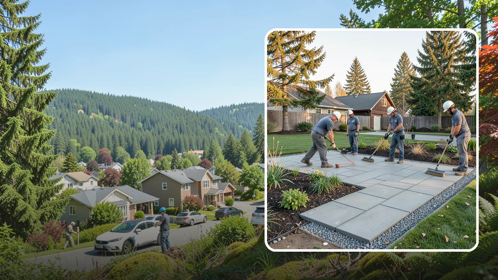 Concrete Paver Installation in Index, Snohomish County, WA - Durable, budget-friendly concrete pavers installed over a compacted base for patios, walkways, and driveways across Western...