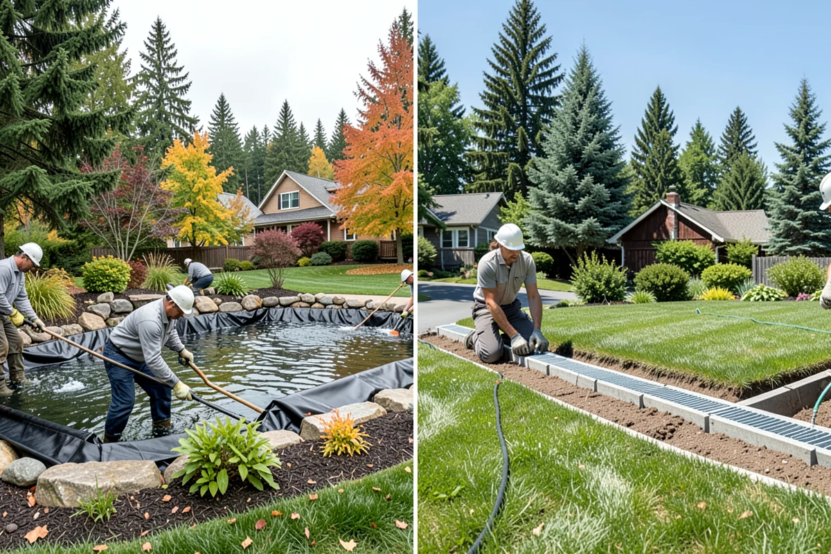 Concrete Paver Installation in Kenmore, King County, WA - Excavate and grade the area for proper drainage fall