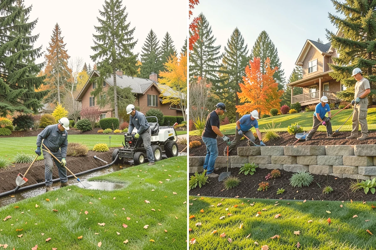 Concrete Paver Installation in Kent, King County, WA - Excavate and grade the area for proper drainage fall
