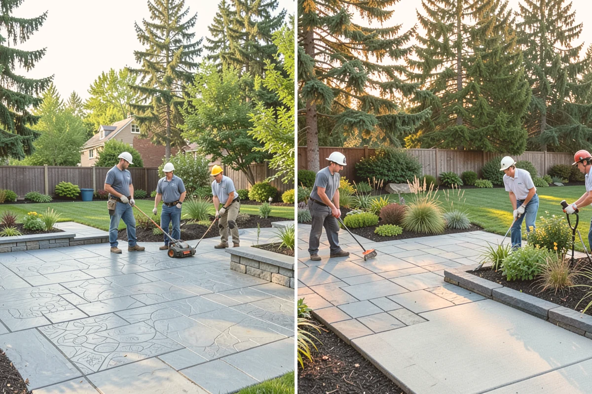 Concrete Paver Installation in Kirkland, King County, WA - Excavate and grade the area for proper drainage fall
