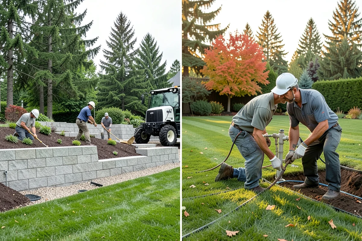 Concrete Paver Installation in Lake Forest Park, King County, WA - Excavate and grade the area for proper drainage fall