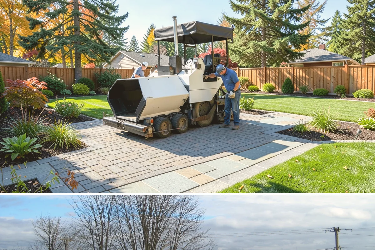 Concrete Paver Installation in Langley, Island County, WA - Best installed spring through early fall when the base can be compacted dry, though a well-drained site allows work in drier...