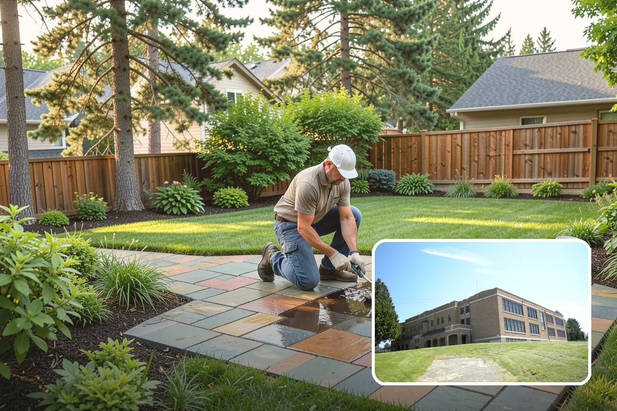Concrete Paver Installation in Maple Valley, King County, WA - Lowest cost per square foot of most paver options