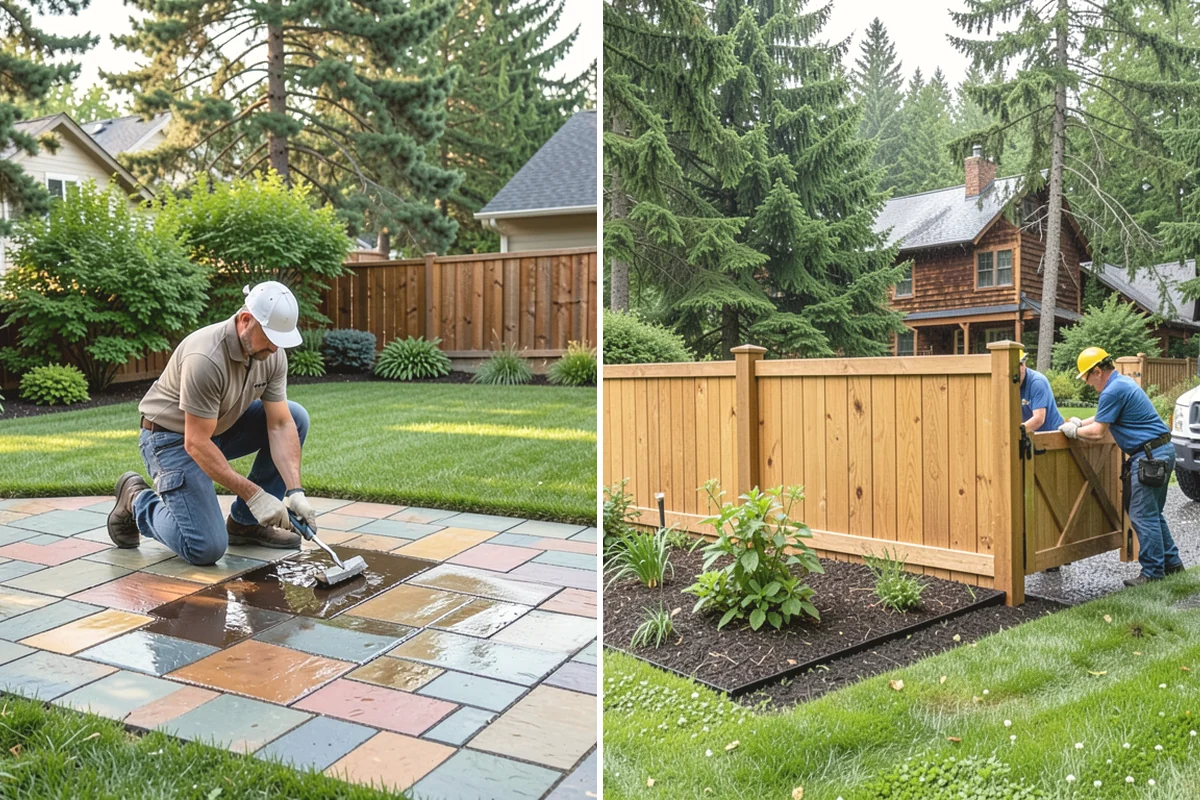 Concrete Paver Installation in Mercer Island, King County, WA - Excavate and grade the area for proper drainage fall
