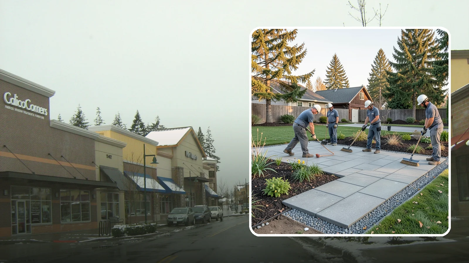 Concrete Paver Installation in Mill Creek, Snohomish County, WA - Durable, budget-friendly concrete pavers installed over a compacted base for patios, walkways, and driveways across Western...