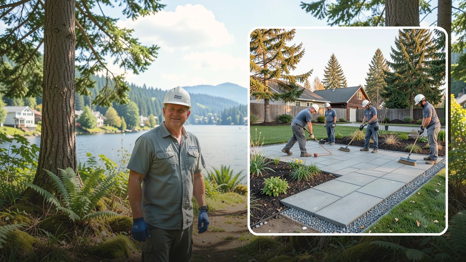 Concrete Paver Installation in Milton, King County, WA - Durable, budget-friendly concrete pavers installed over a compacted base for patios, walkways, and driveways across Western...