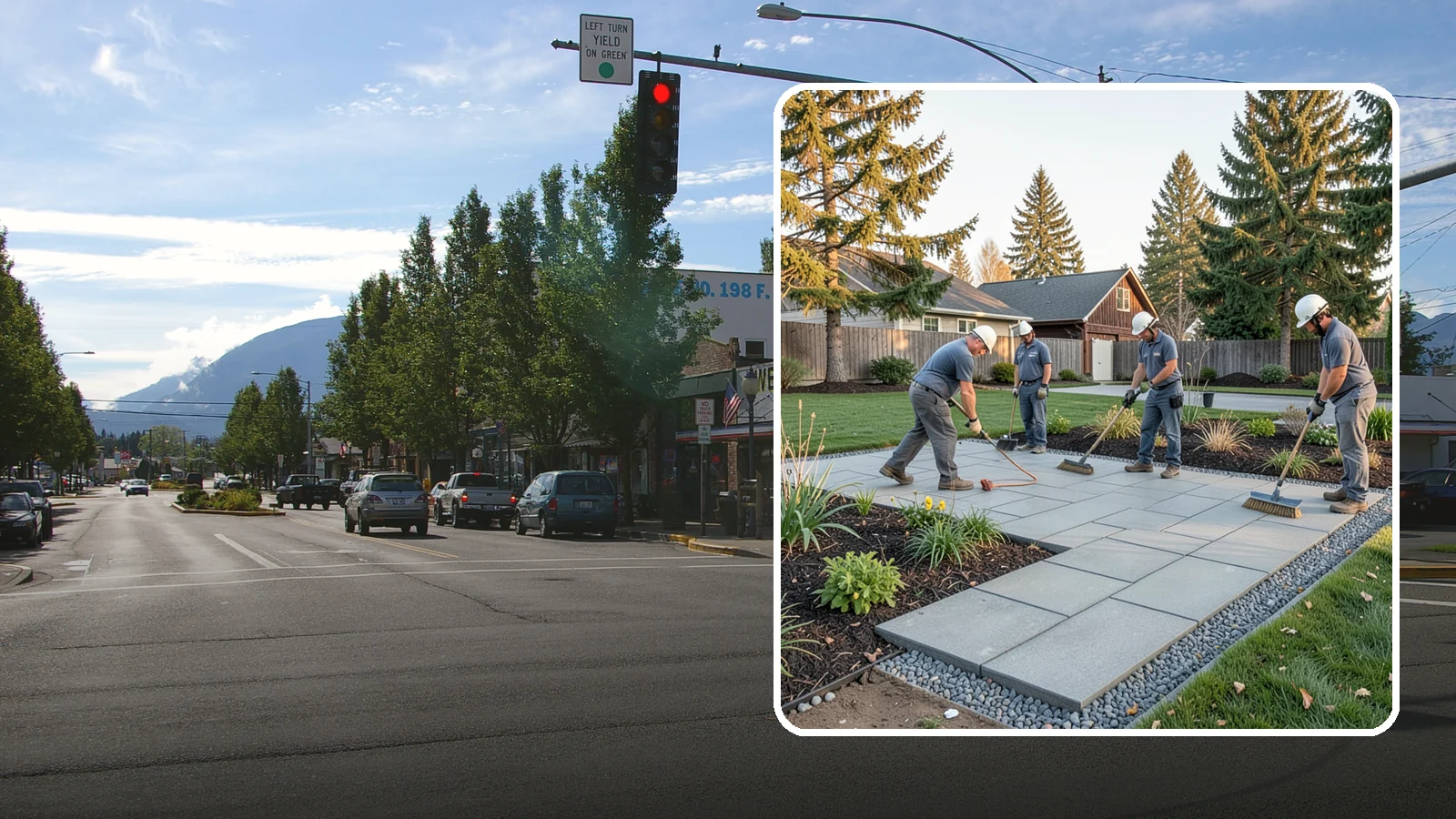 Concrete Paver Installation in North Bend, King County, WA - Durable, budget-friendly concrete pavers installed over a compacted base for patios, walkways, and driveways across Western...