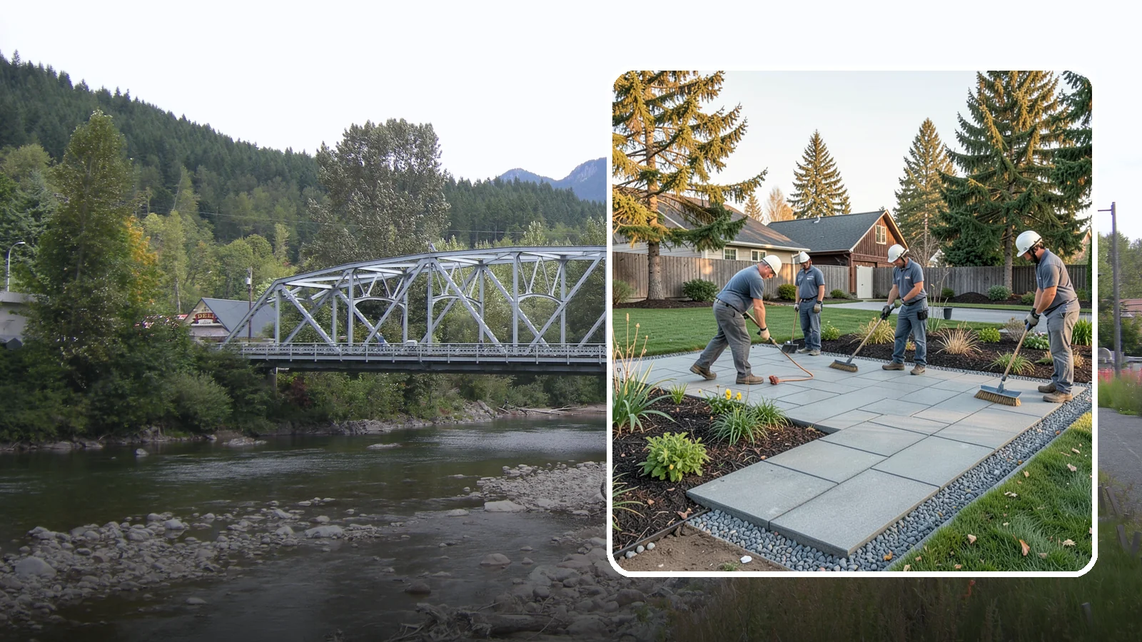 Concrete Paver Installation in Skykomish, King County, WA - Durable, budget-friendly concrete pavers installed over a compacted base for patios, walkways, and driveways across Western...