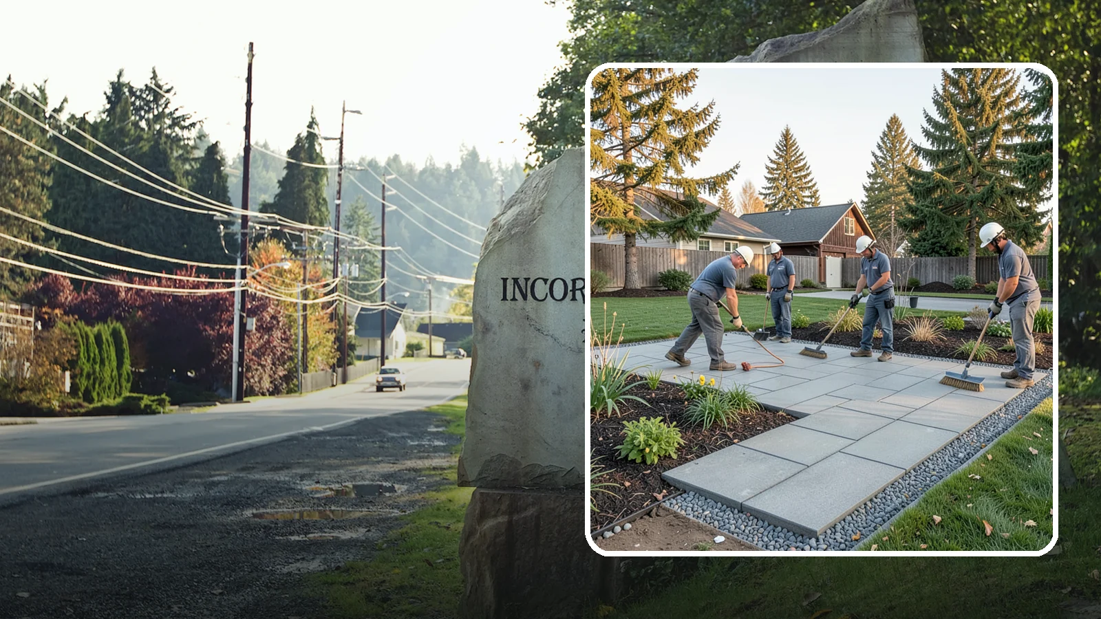 Concrete Paver Installation in Wilkeson, Pierce County, WA - Durable, budget-friendly concrete pavers installed over a compacted base for patios, walkways, and driveways across Western...