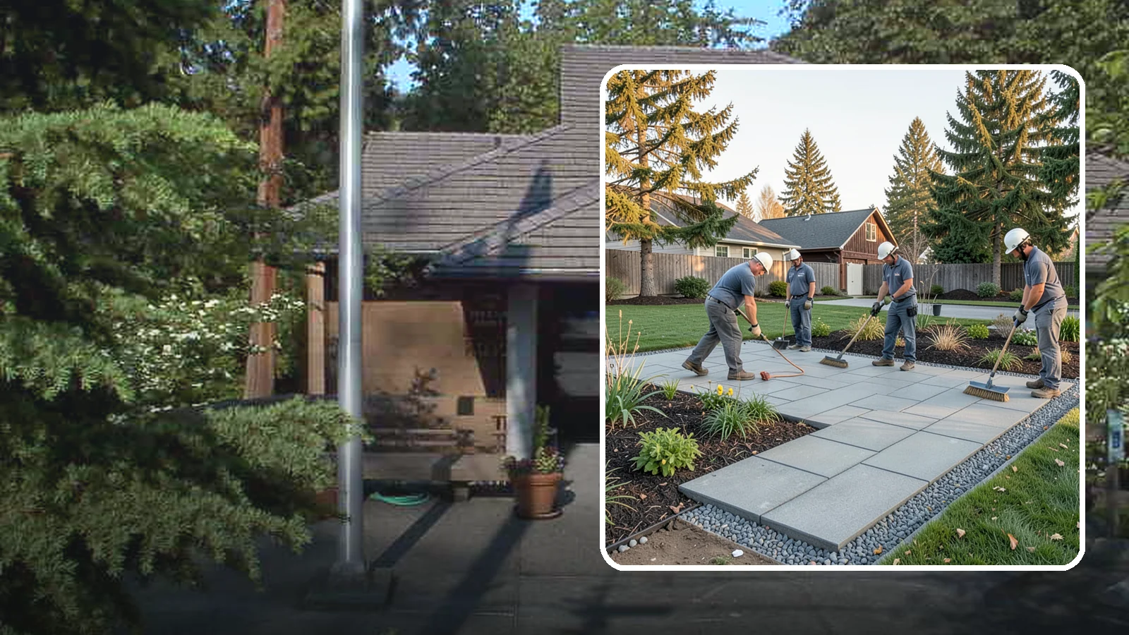 Concrete Paver Installation in Yarrow Point, King County, WA - Durable, budget-friendly concrete pavers installed over a compacted base for patios, walkways, and driveways across Western...