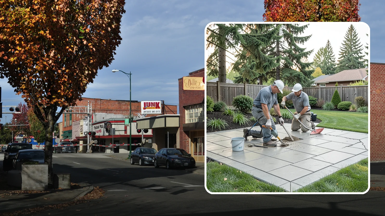 Concrete Repair in Puyallup, Pierce County, WA - We repair cracked, spalled, and settled concrete to restore both safety and appearance before damage spreads.