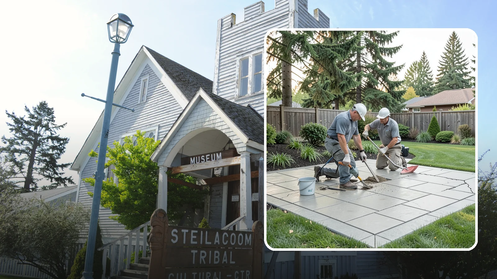 Concrete Repair in Steilacoom, Pierce County, WA - We repair cracked, spalled, and settled concrete to restore both safety and appearance before damage spreads.