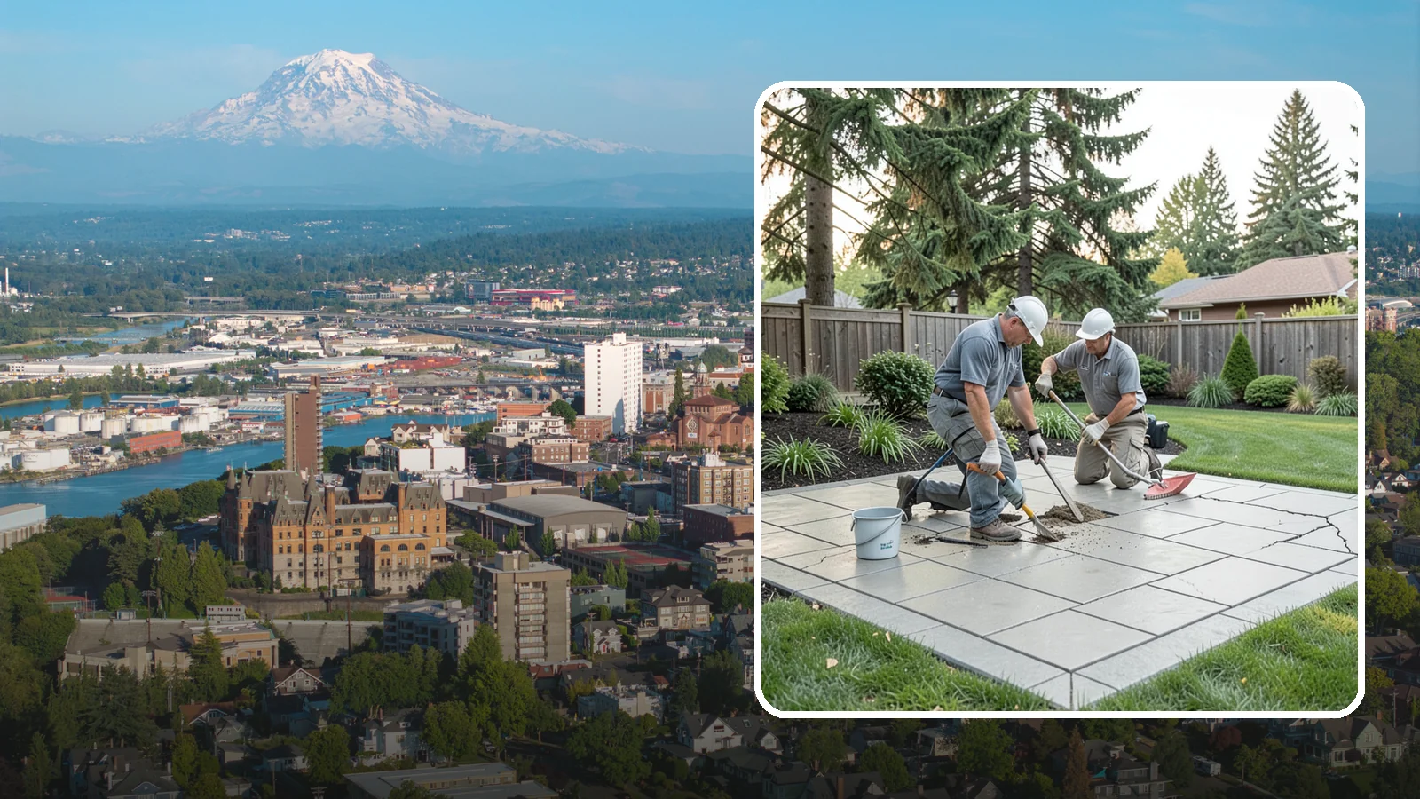 Concrete Repair in Tacoma, Pierce County, WA - We repair cracked, spalled, and settled concrete to restore both safety and appearance before damage spreads.