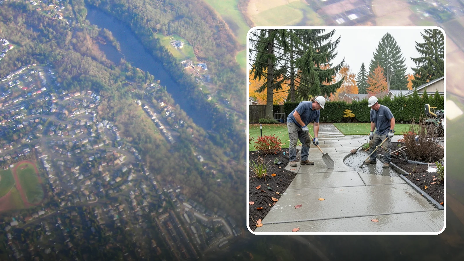 Concrete Walkway Installation in Algona, King County, WA - We build safe, level concrete walkways with the drainage and slip resistance Pacific Northwest weather demands.