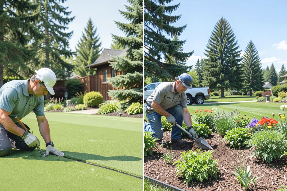 Concrete Walkway Installation in Bonney Lake, Pierce County, WA - Lay out the path and excavate to firm subgrade