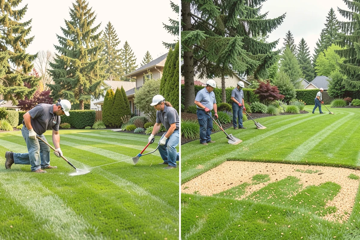 Concrete Walkway Installation in Brier, Snohomish County, WA - Lay out the path and excavate to firm subgrade