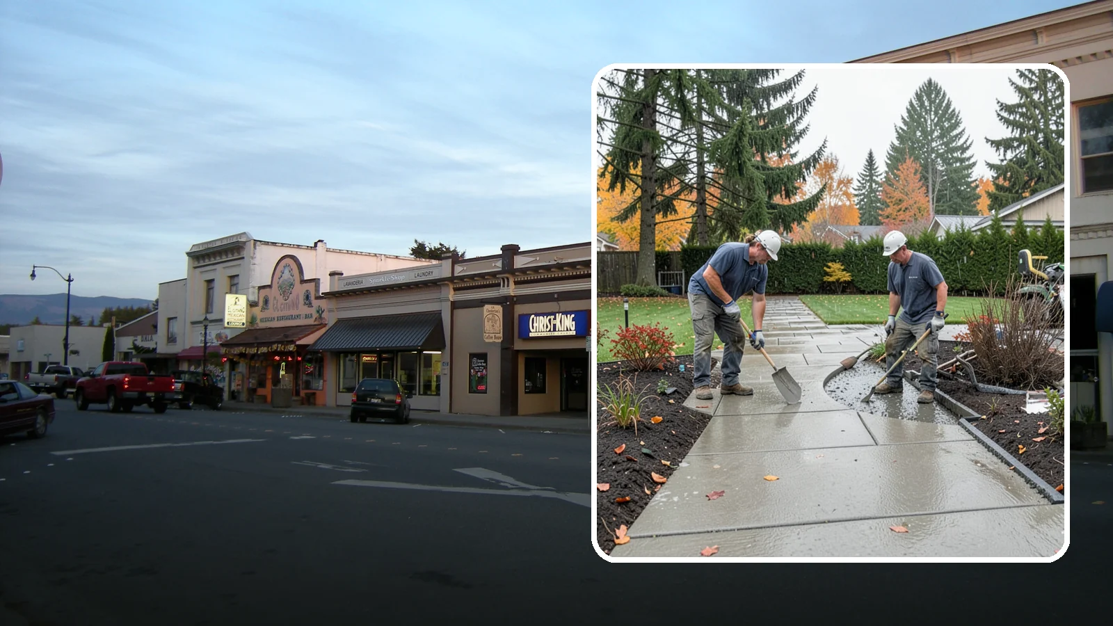 Concrete Walkway Installation in Burlington, Skagit County, WA - We build safe, level concrete walkways with the drainage and slip resistance Pacific Northwest weather demands.