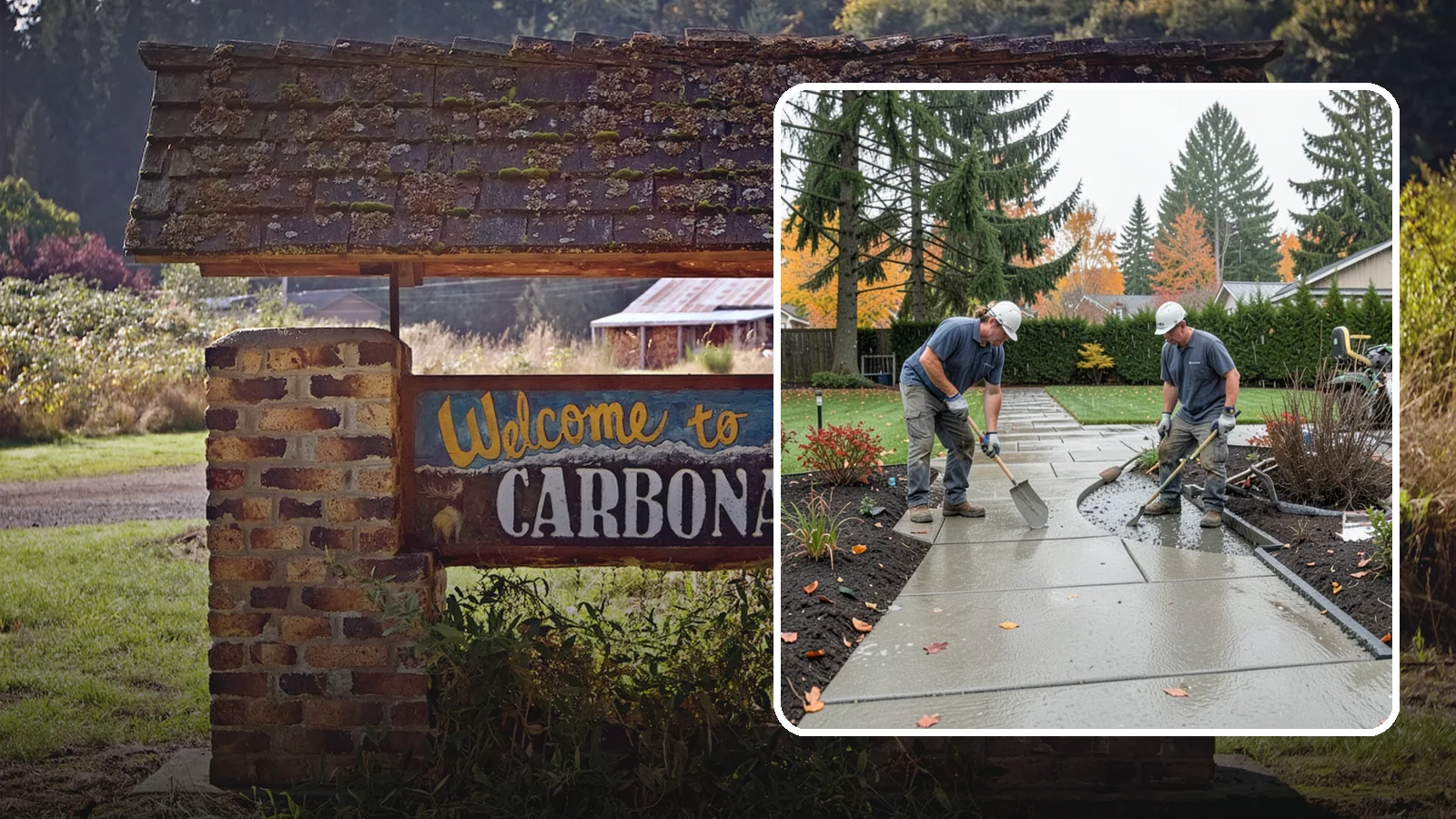 Concrete Walkway Installation in Carbonado, Pierce County, WA - We build safe, level concrete walkways with the drainage and slip resistance Pacific Northwest weather demands.