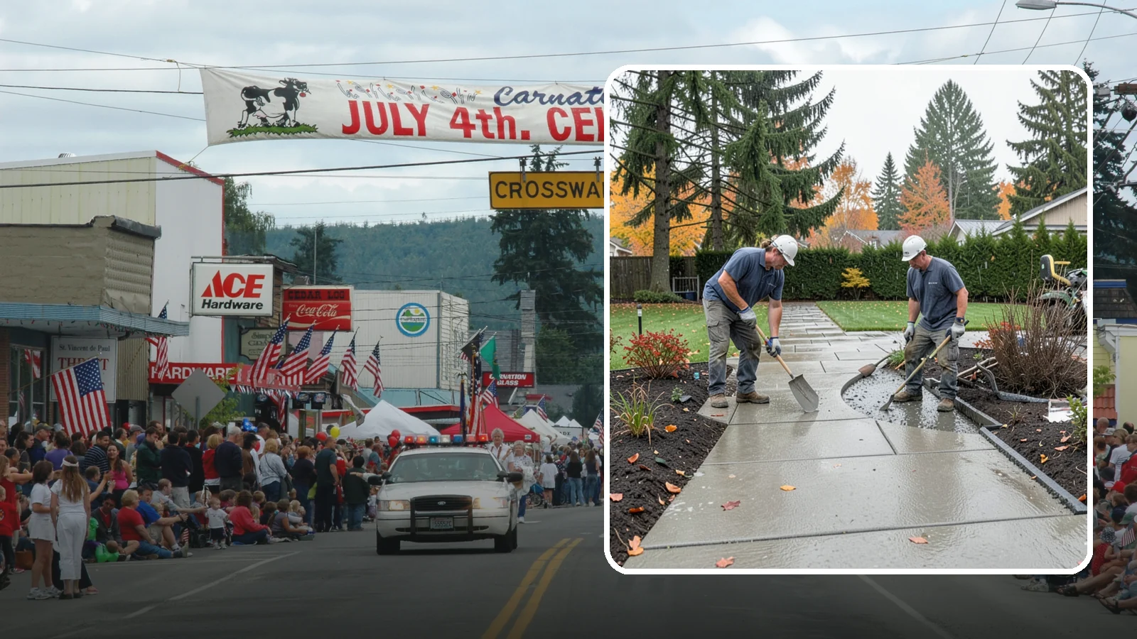 Concrete Walkway Installation in Carnation, King County, WA - We build safe, level concrete walkways with the drainage and slip resistance Pacific Northwest weather demands.