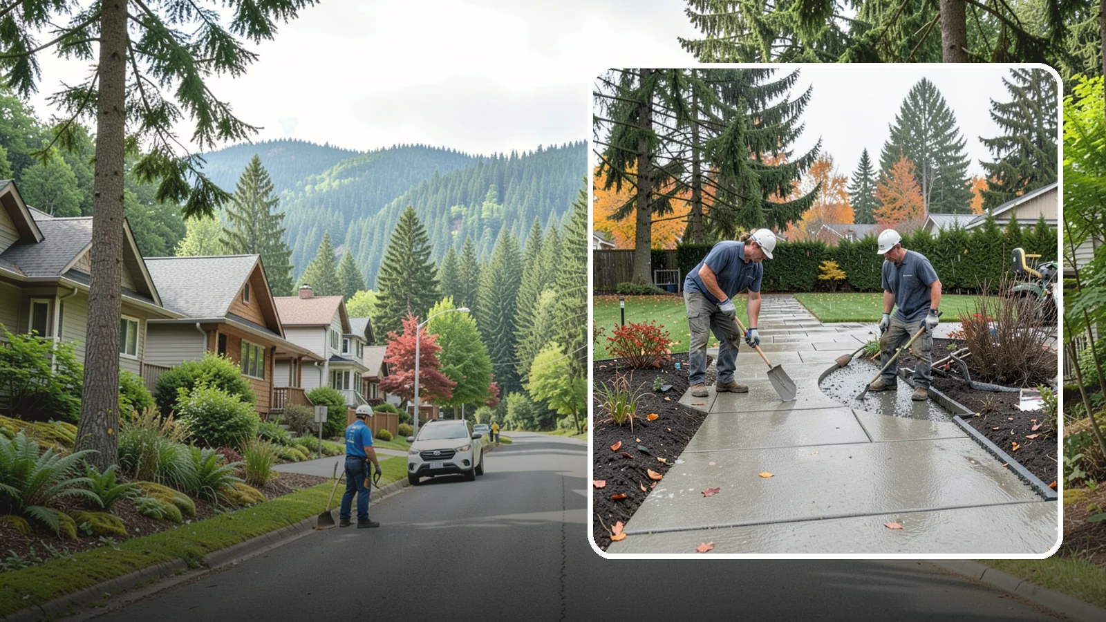 Concrete Walkway Installation in Darrington, Snohomish County, WA - We build safe, level concrete walkways with the drainage and slip resistance Pacific Northwest weather demands.
