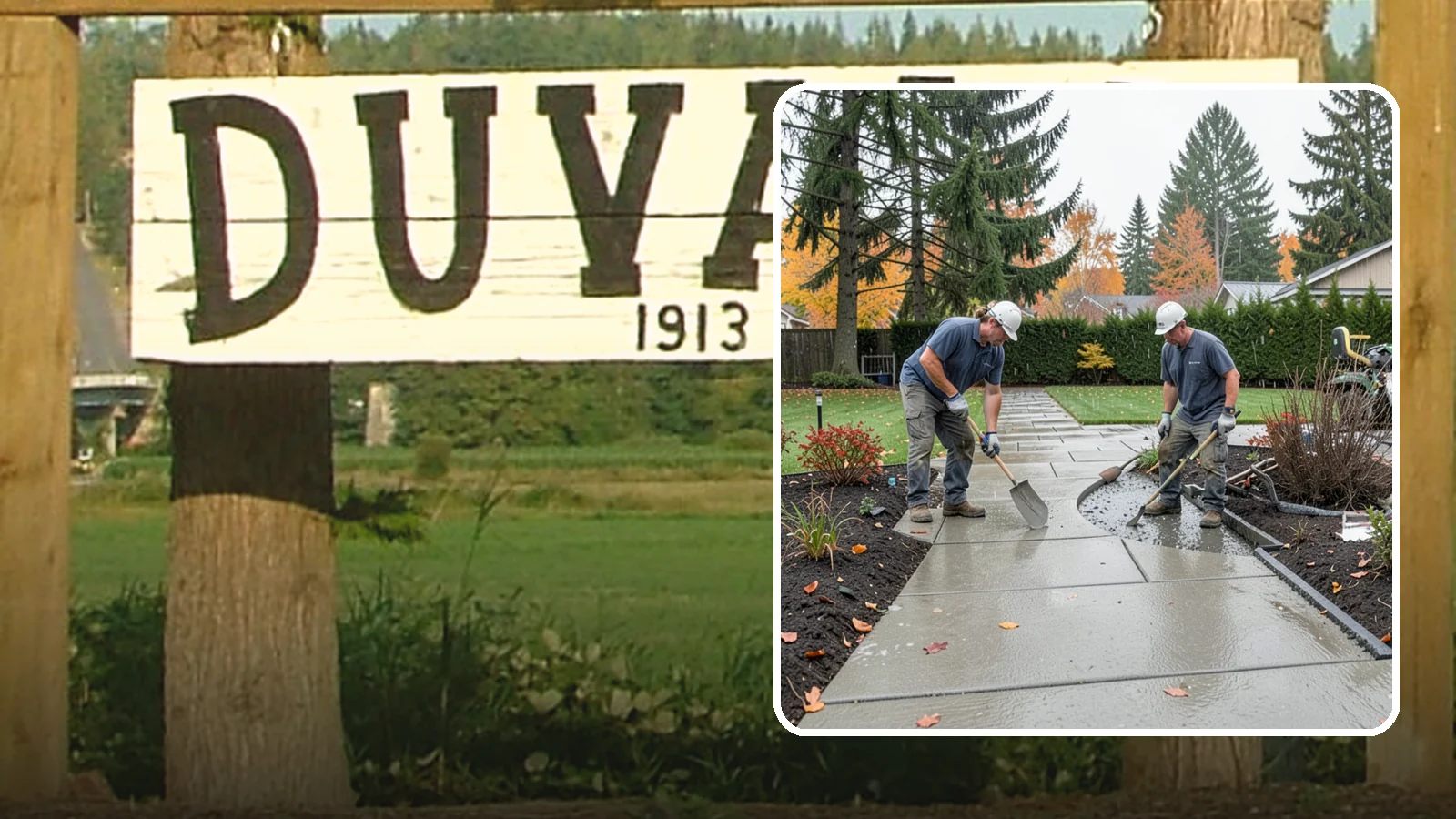 Concrete Walkway Installation in Duvall, King County, WA - We build safe, level concrete walkways with the drainage and slip resistance Pacific Northwest weather demands.
