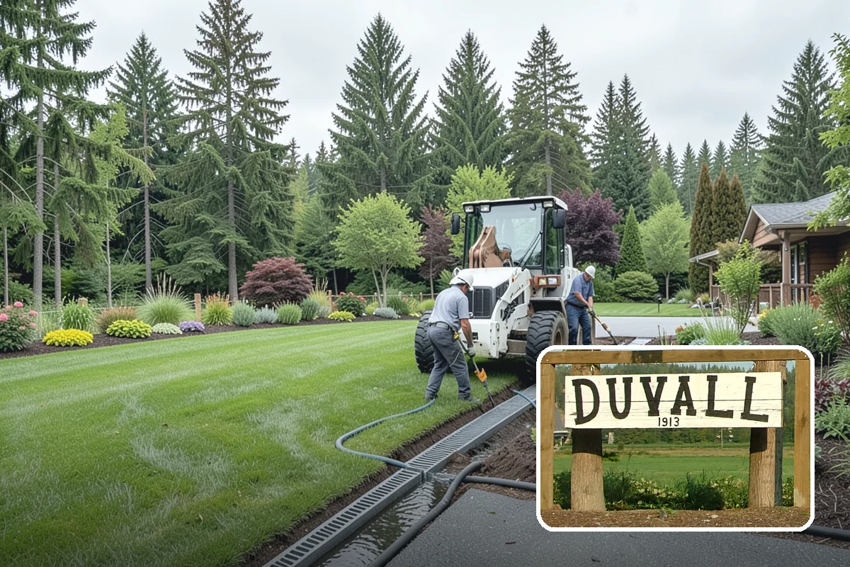 Concrete Walkway Installation in Duvall, King County, WA - Non-slip broom texture improves safety in wet, mossy conditions