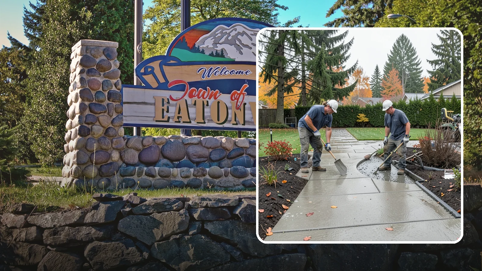 Concrete Walkway Installation in Eatonville, Pierce County, WA - We build safe, level concrete walkways with the drainage and slip resistance Pacific Northwest weather demands.
